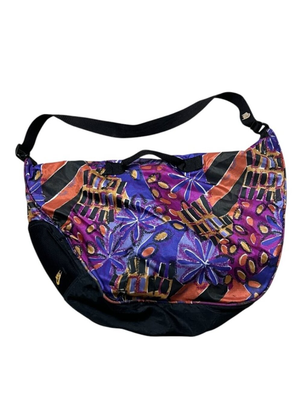 Vintage Nike Duffel Bag Made In Taiwan 90s Colorful Abstract Gym Travel Shoulder